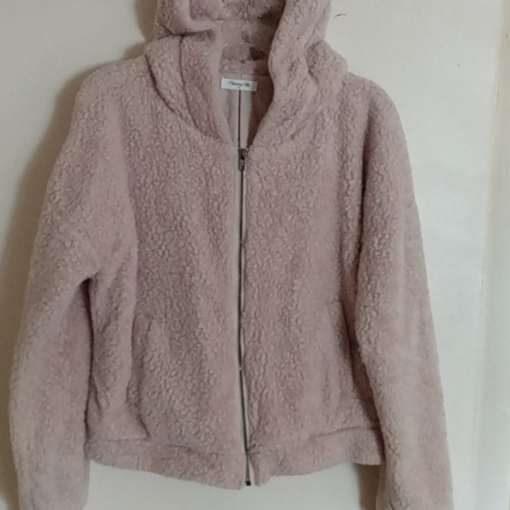 fleece hooded jacket
